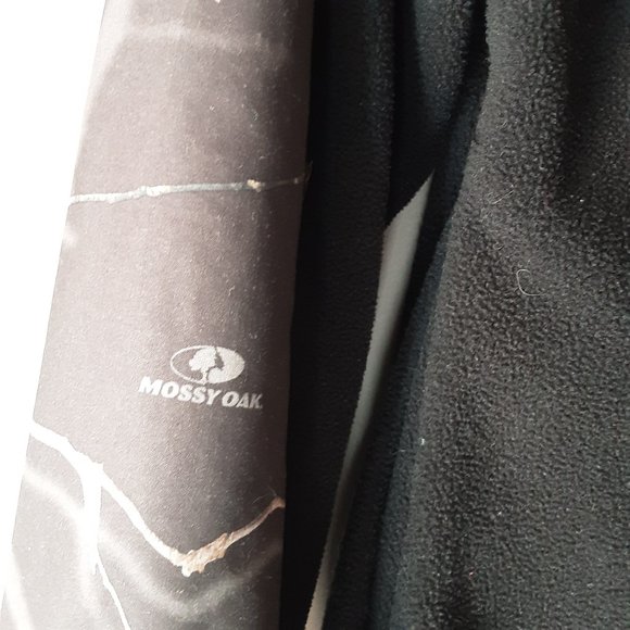 Mossy Oak Yukon Gear Women's Fleece Jacket Black Black Camo, Size Large - Picture 9 of 13